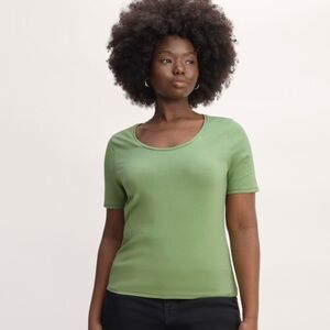 Everlane Scoop Neck Women's Green Top